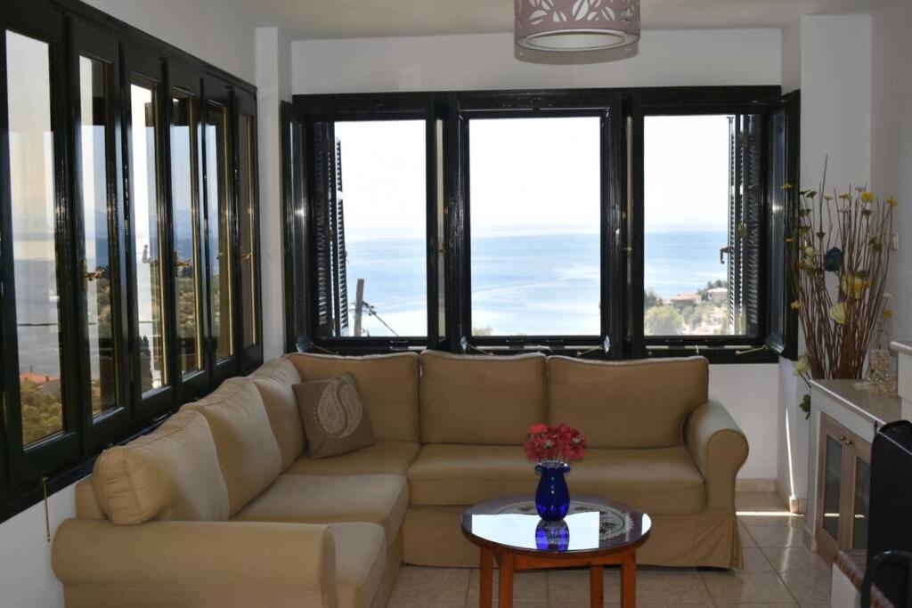 Afissos View Villa Bagian luar foto