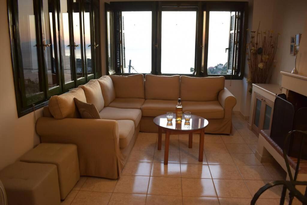 Afissos View Villa Bagian luar foto
